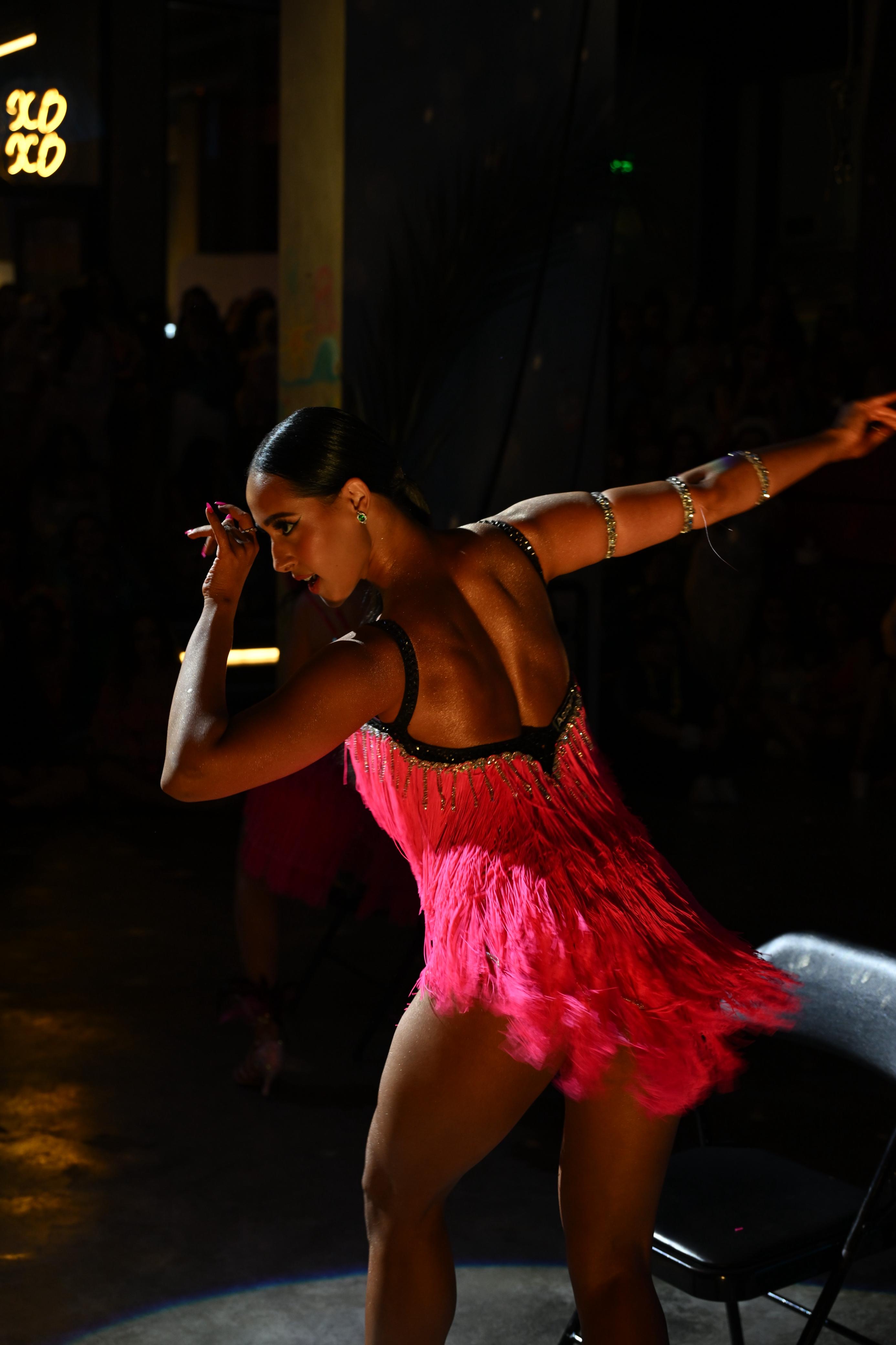 Jood expressing movement through Latin dance